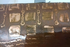 Copper Plate after etching (close-up)