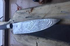 Electro-Etched Chef's Steel Knife