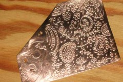 Sample Electro-Etched Copper Plate